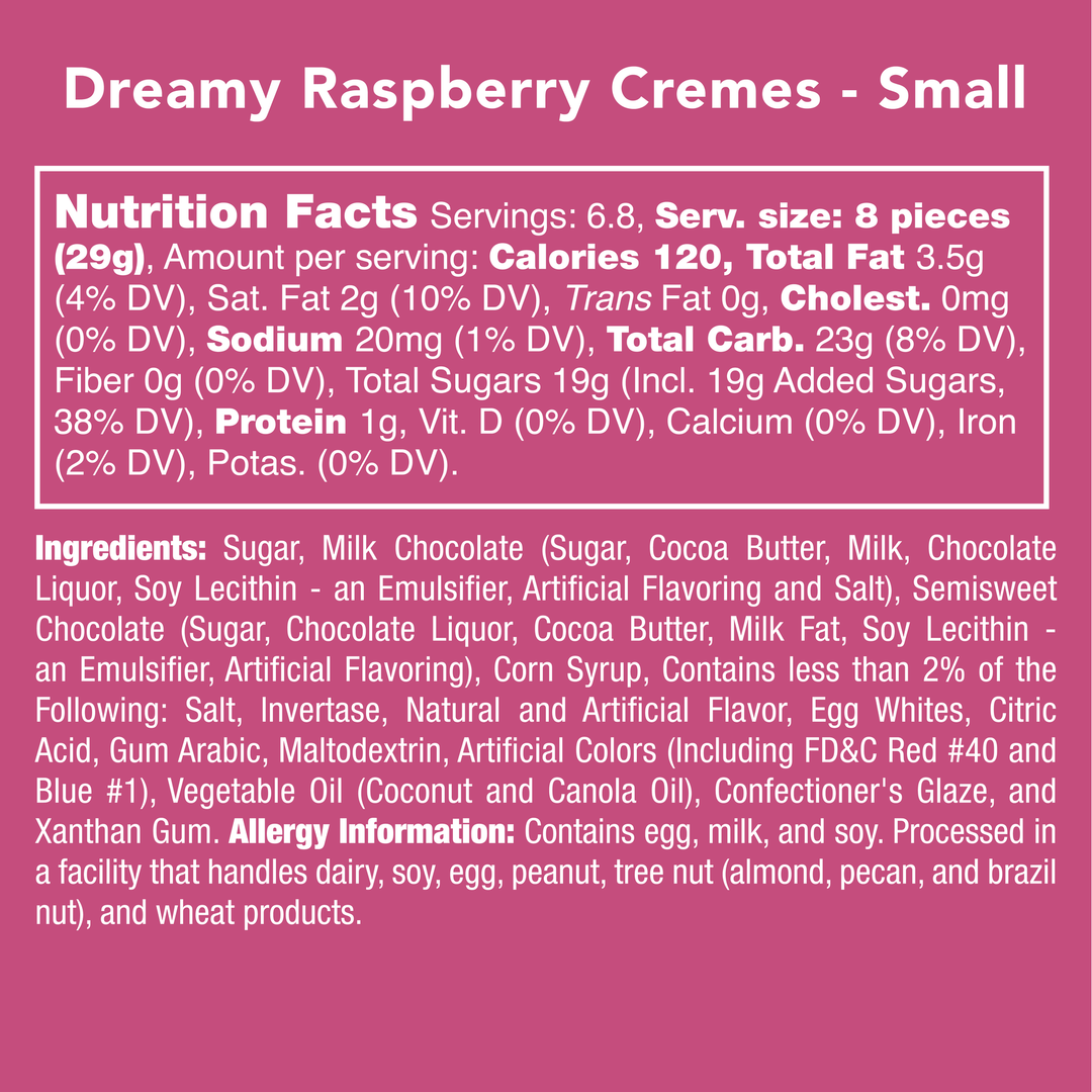 Dreamy Raspberry Cremes