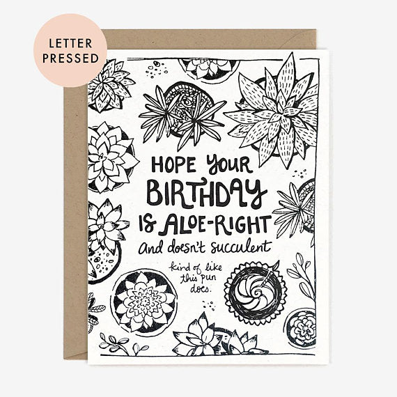 Aloe-Right Birthday - Card
