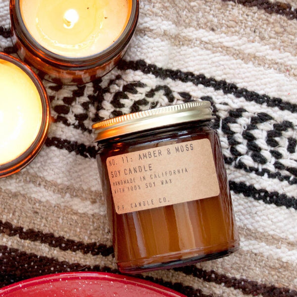Amber and Moss Soy Candle