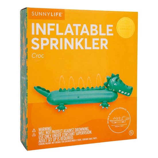 Inflatable Croc Sprinkler – Golden Hour Gift Co