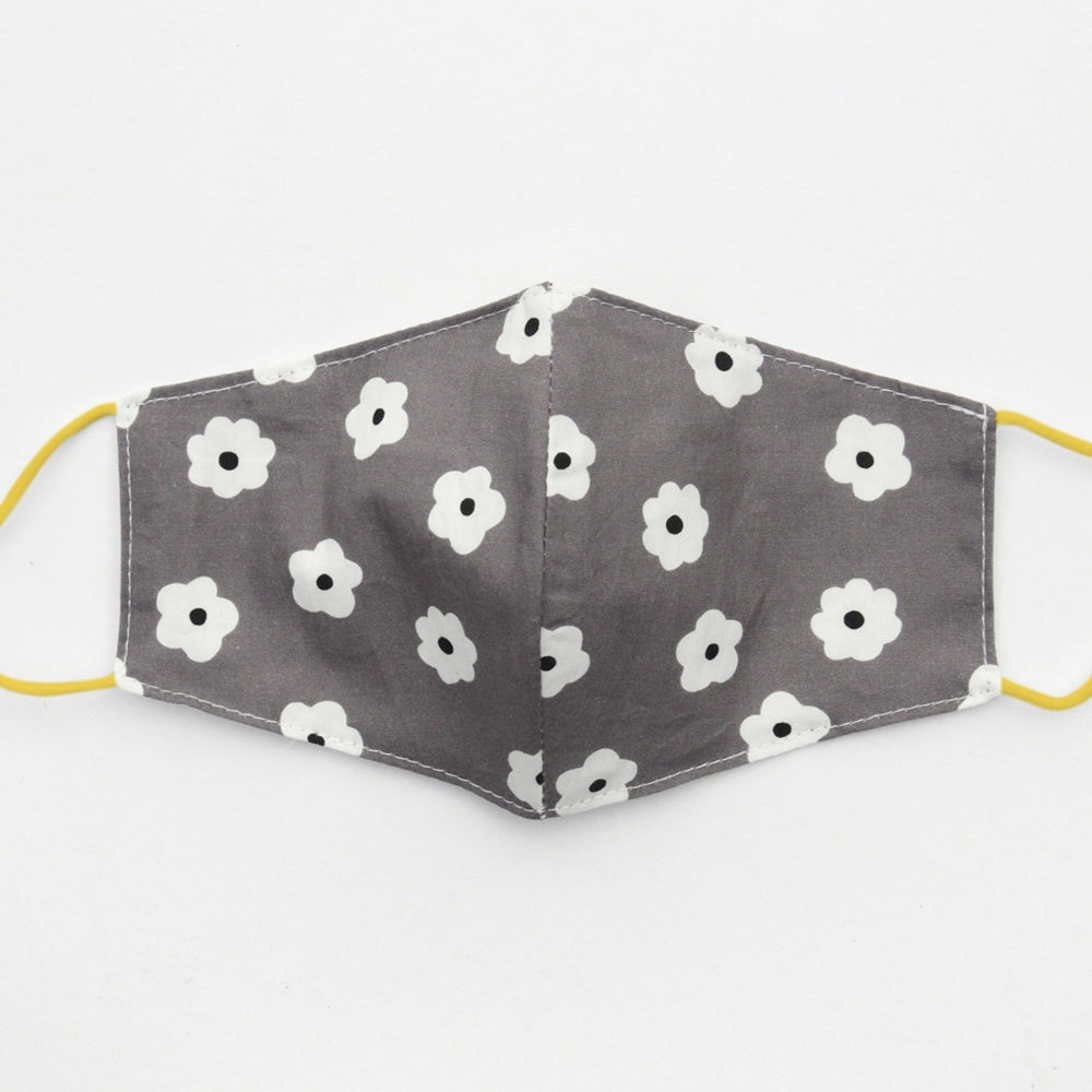 Charcoal Daisy Face Mask