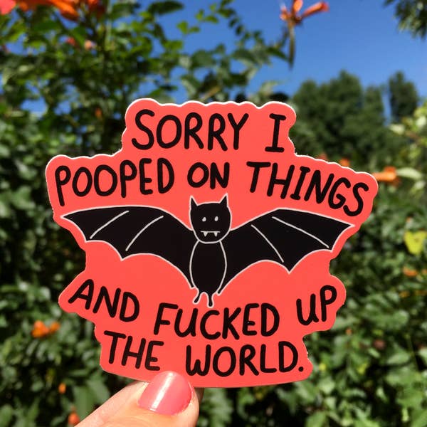 Bat Poop Sticker