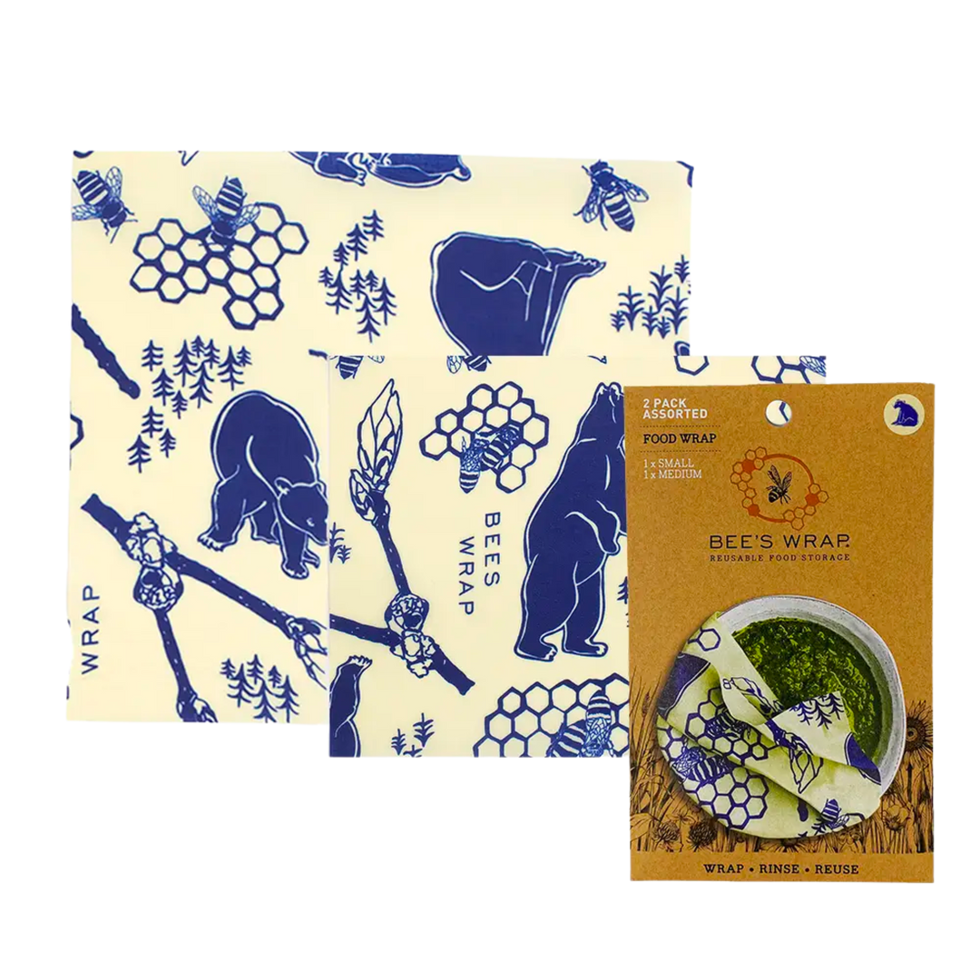 Bees and Bears Assorted 2 Pack Bee's Wrap