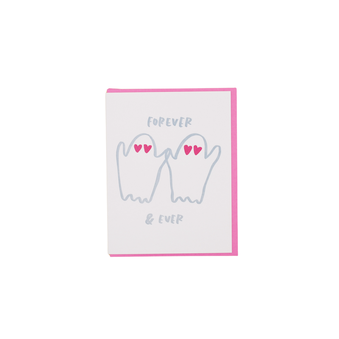 Forever and Ever Ghost Wedding Card