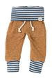 Mustard and Navy Stripe Baby Sweatpants