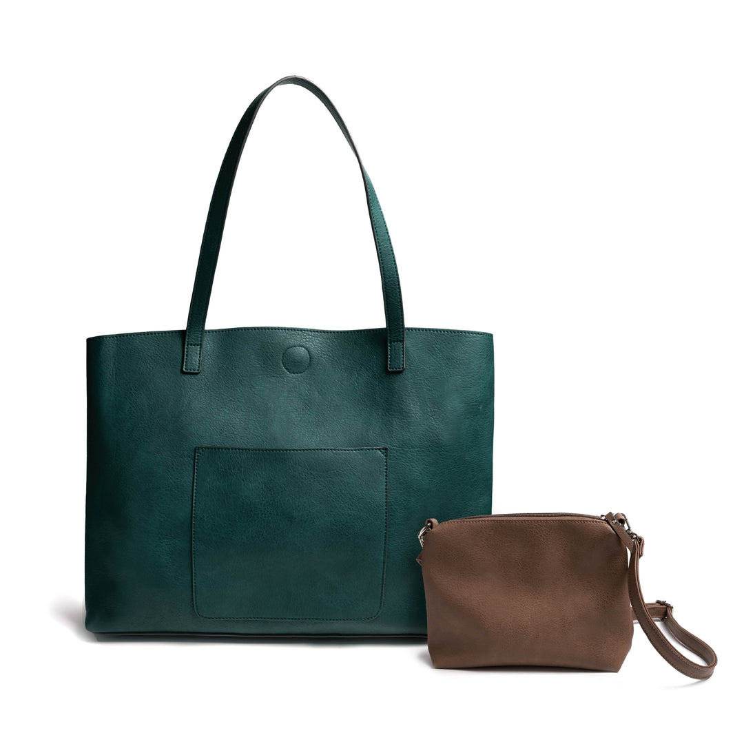 Tote Handbag 2pc Set - Jade