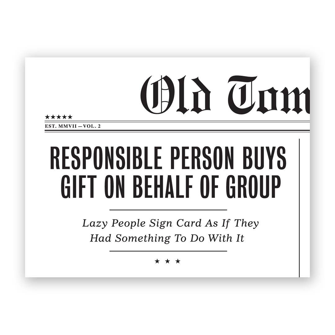 Responsible Person Card