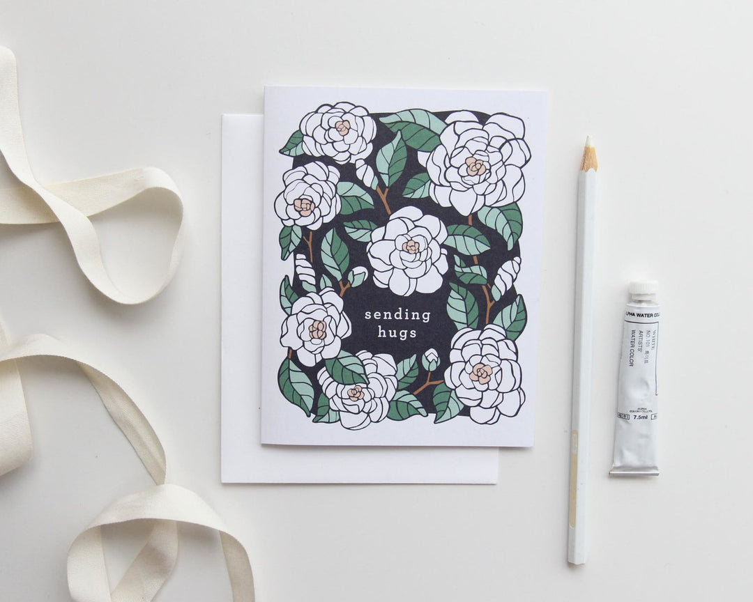 Sending Hugs Card- Gardenia