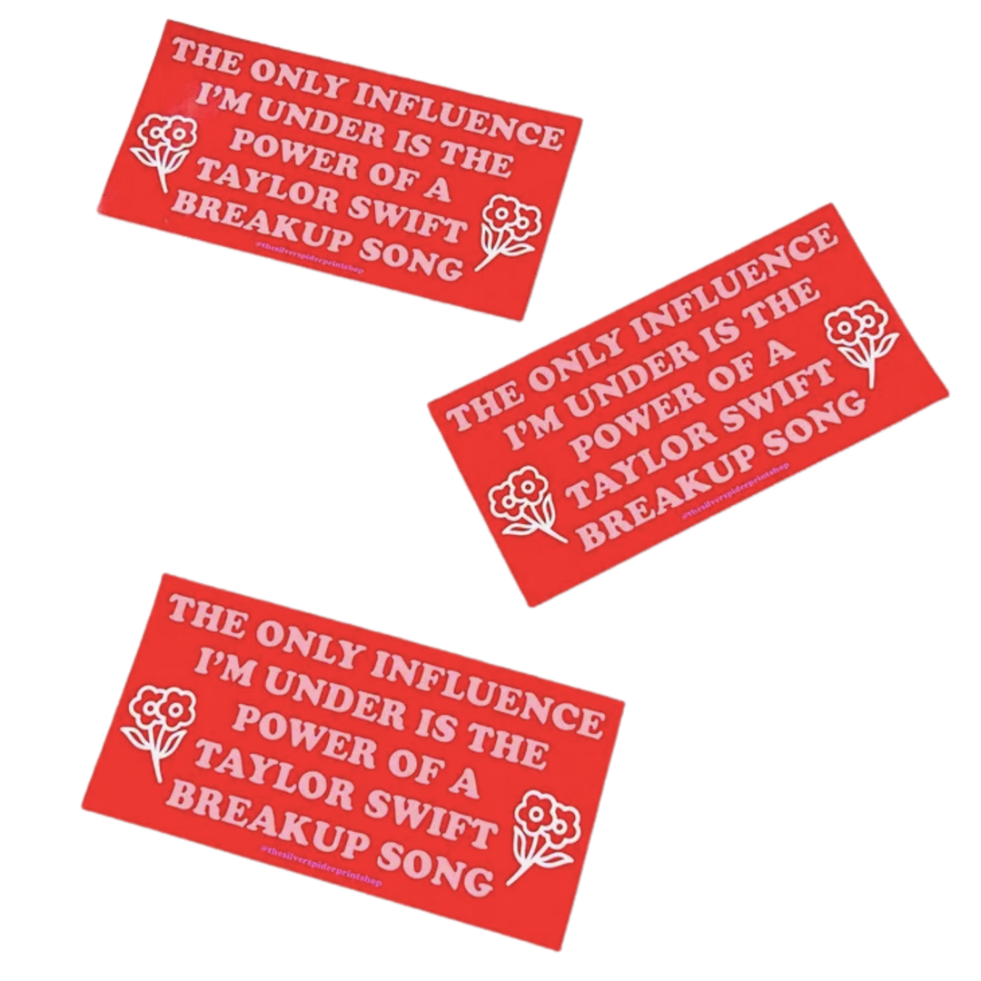 Under the Influence of a Taylor Swift Breakup Song Car Magnet