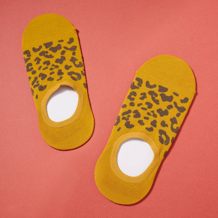 Leopard Pattern Noshow Socks