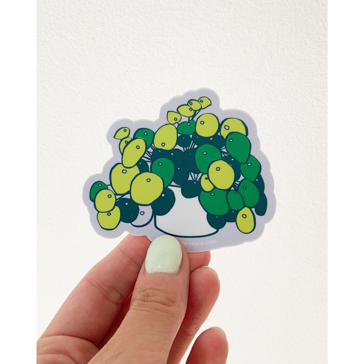 Pilea Plant Vinyl Sticker