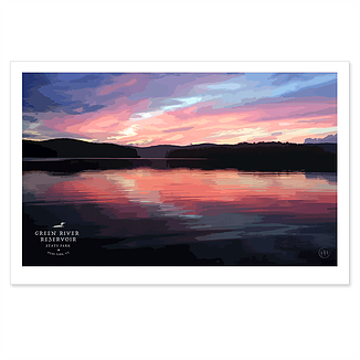 Green River Reservoir  - 12.5x19" print