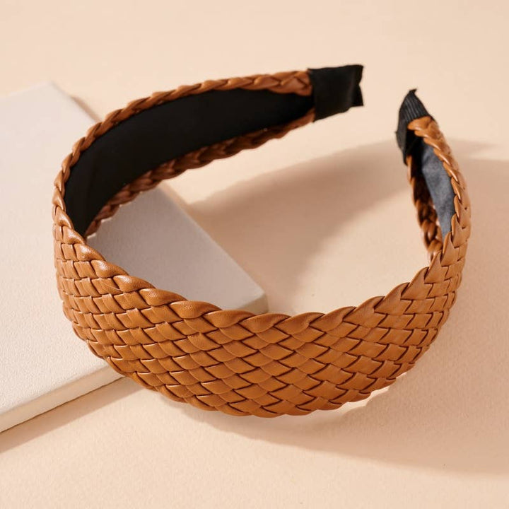 Braided Leather Headband