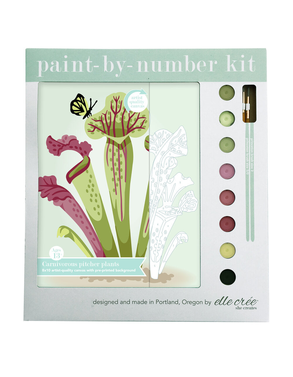 Carnivorous Pitcher Plants Paint-by-Number Kit