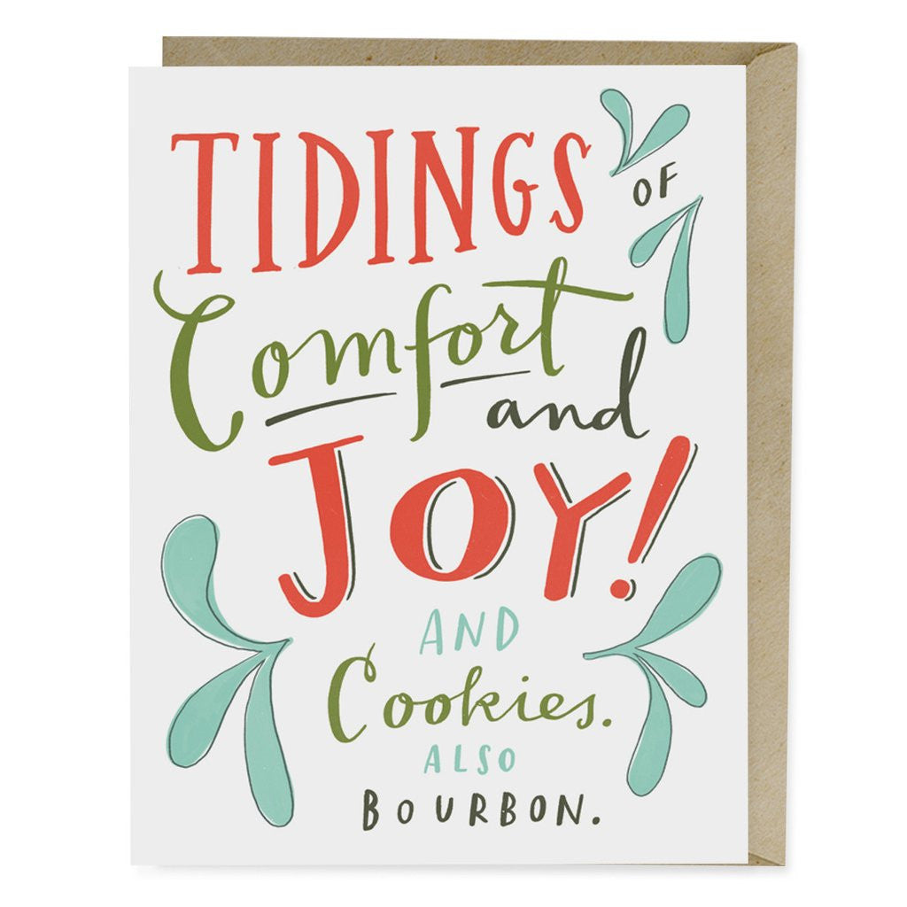 Comfort and Joy Holiday Greeting Card