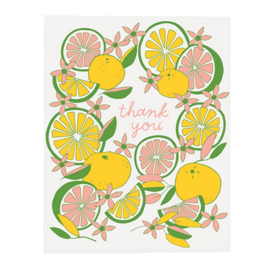 Citrus Thank You Card