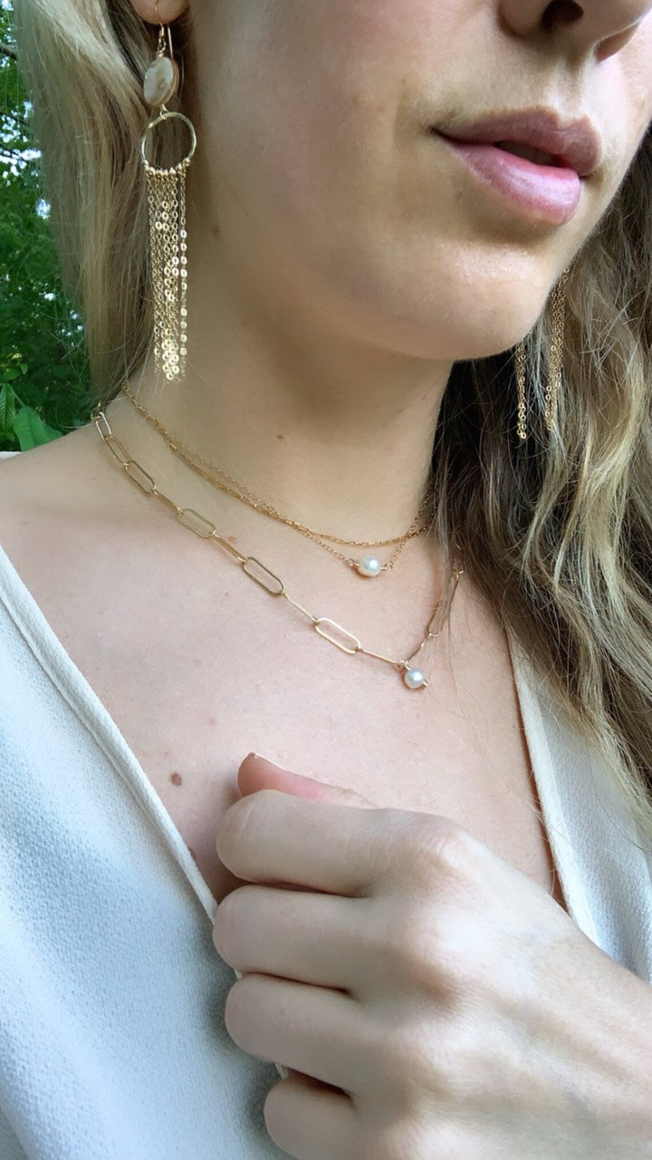 Single Pearl Necklace