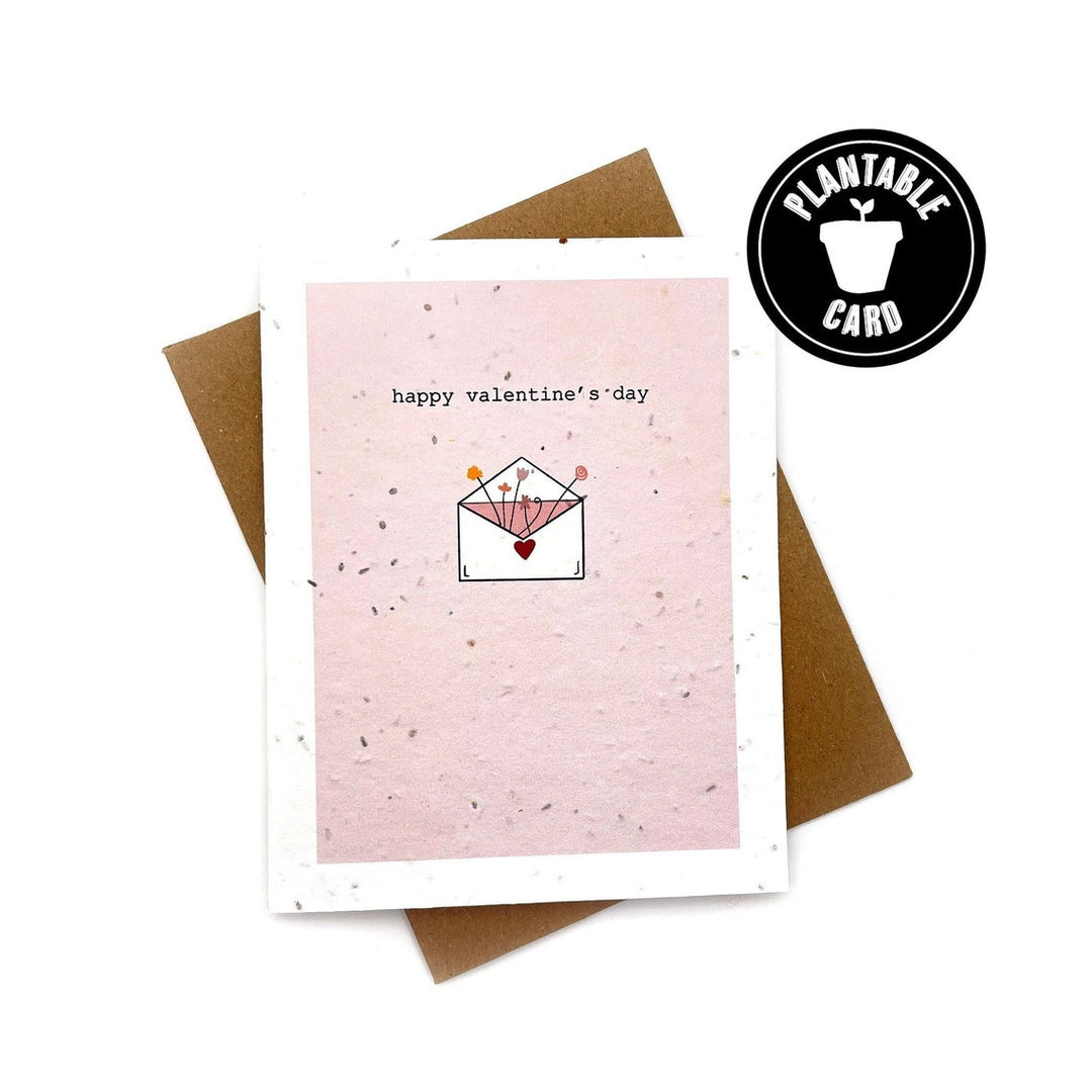 Happy Valentine's Day Seed Paper Card