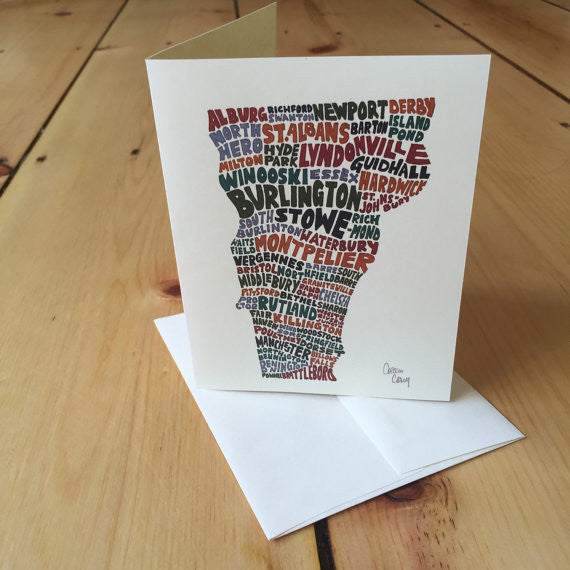 Vermont Towns Greeting Card