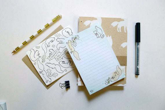 Squirrel Notepad // by Middle Dune