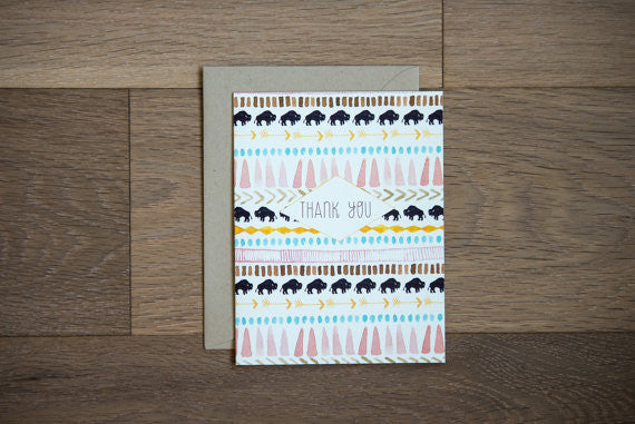 Thank You Southwestern Greeting Card