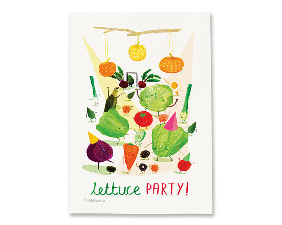 lettuce party 8x12 print