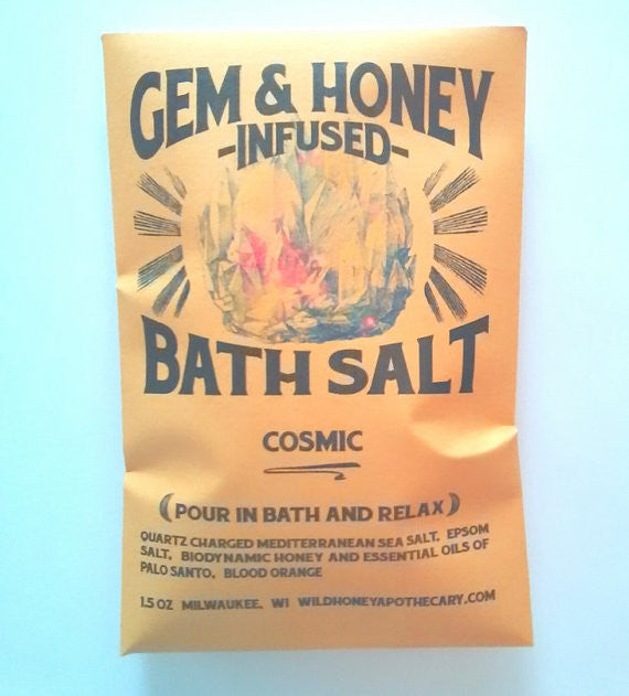 Cosmic Gem and Honey Infused Bath Salts
