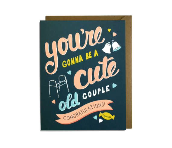 You're Gonna Be a Cute Old Couple Card