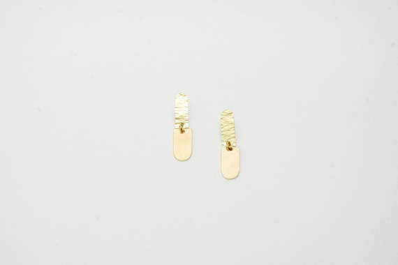 Vedette Brass Earrings