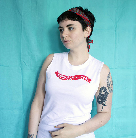 Feminism is Cool Muscle Tee