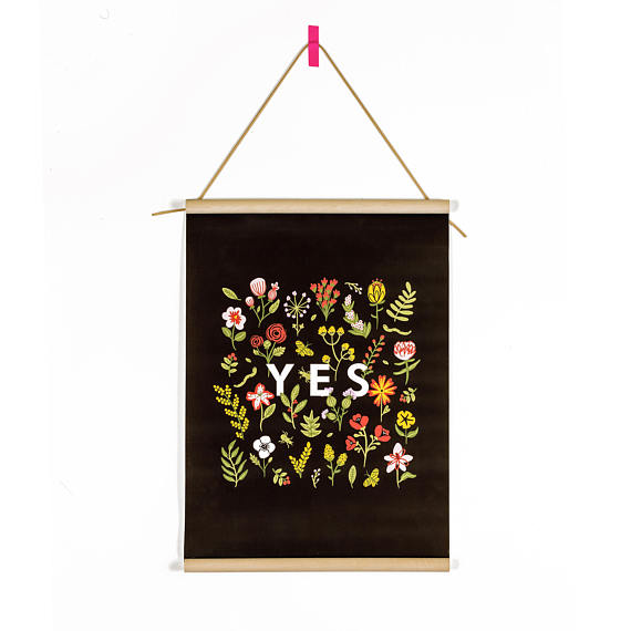The Magic Word - Yes Canvas Banner