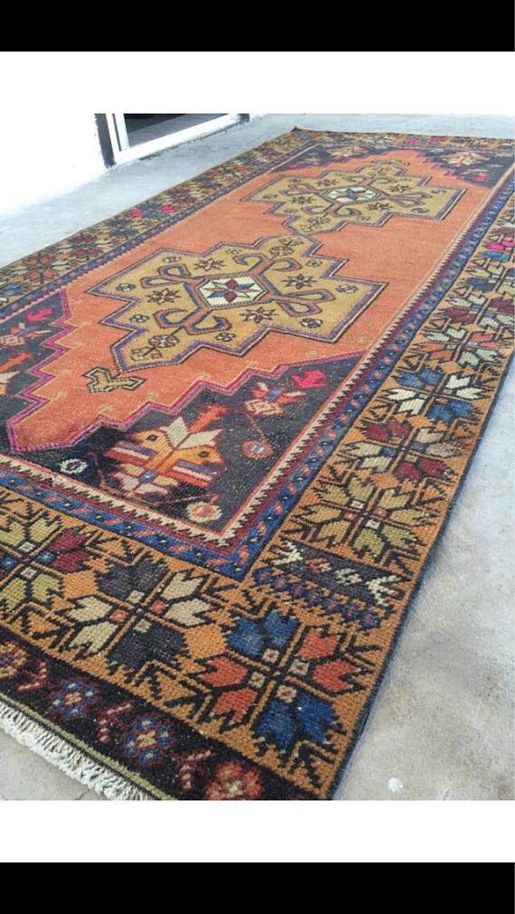 Vintage Handmade Turkish Rug $470