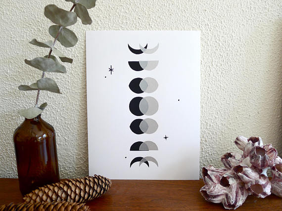 Moon Phase Print // by Middle Dune