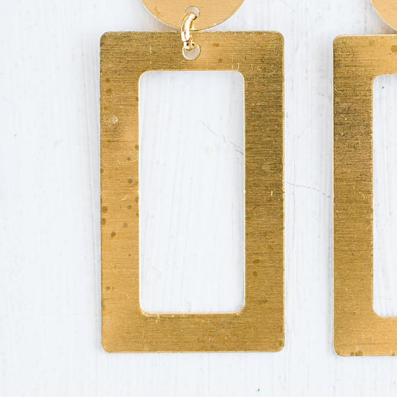Geometric Statement Earrings