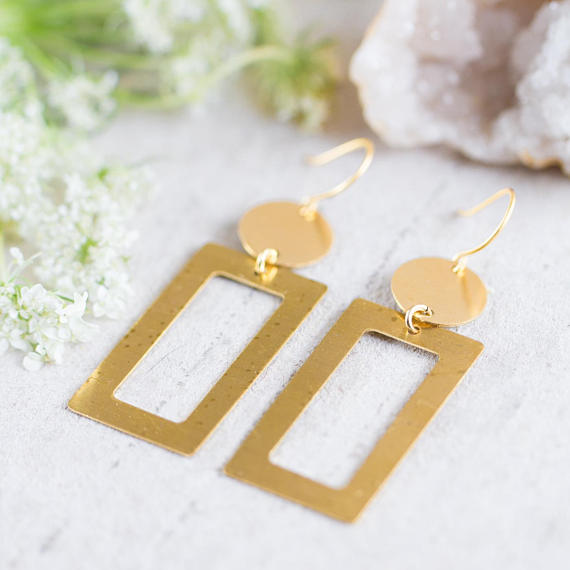 Geometric Statement Earrings