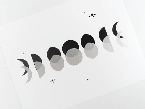 Moon Phase Print // by Middle Dune