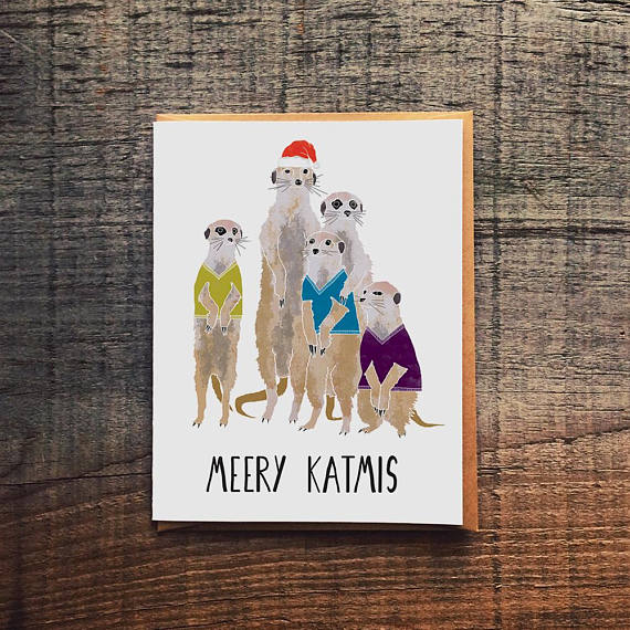Merry-Katmis Greeting Card
