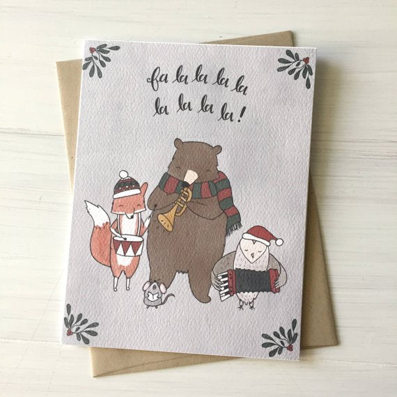 Fa La La Greeting Card