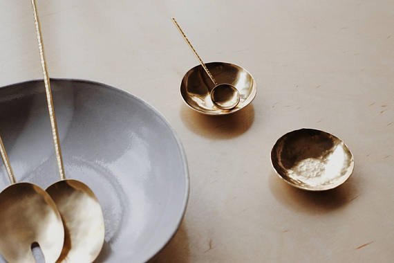 Brass Salt Spoon