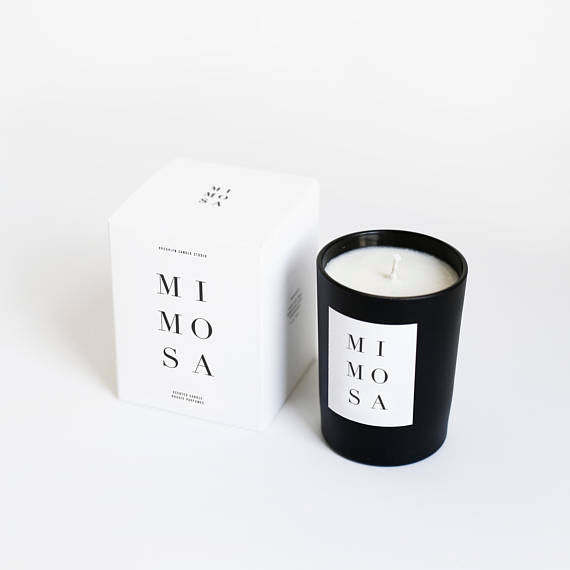 Mimosa Noir Black Matte Luxury Candle