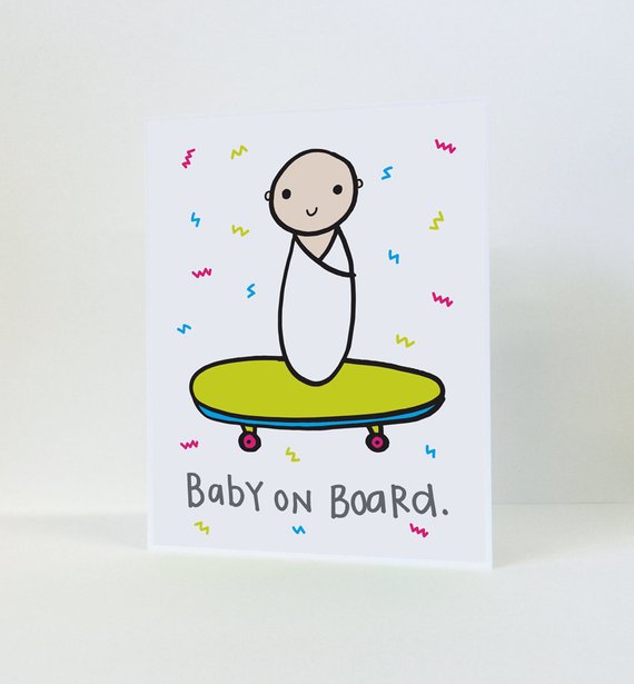 Baby On Board #2 Greeting Card