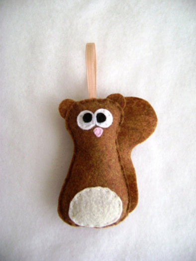 Squirrel Felt Ornament // By Red Marionette – Golden Hour Gift Co