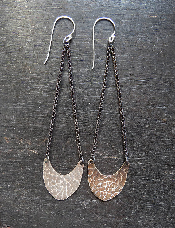 Silver Pendulum Earrings - Small