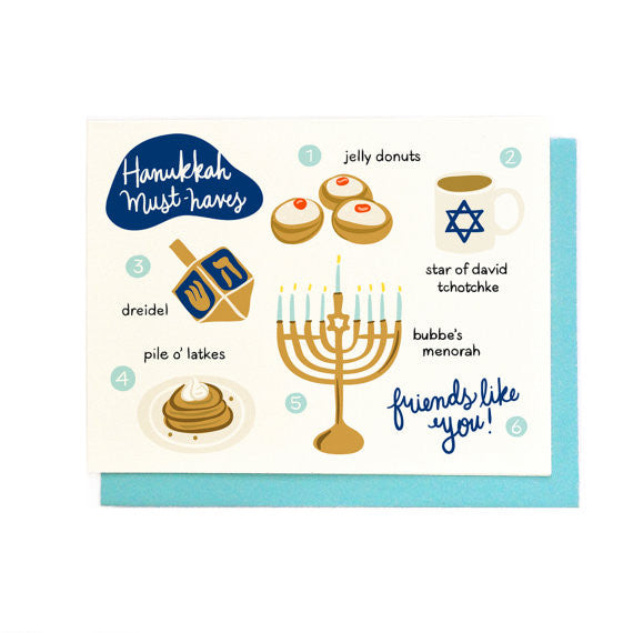Hanukkah Must-Haves Cards Box Set of 6