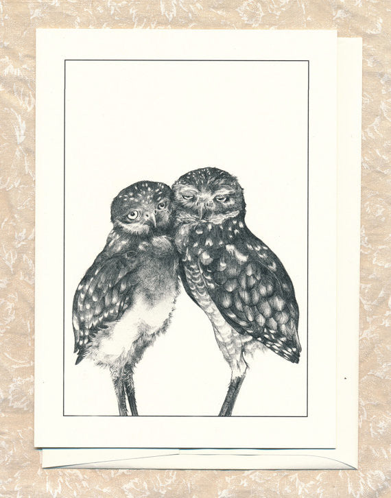 Burrowing Owls Greeting Card