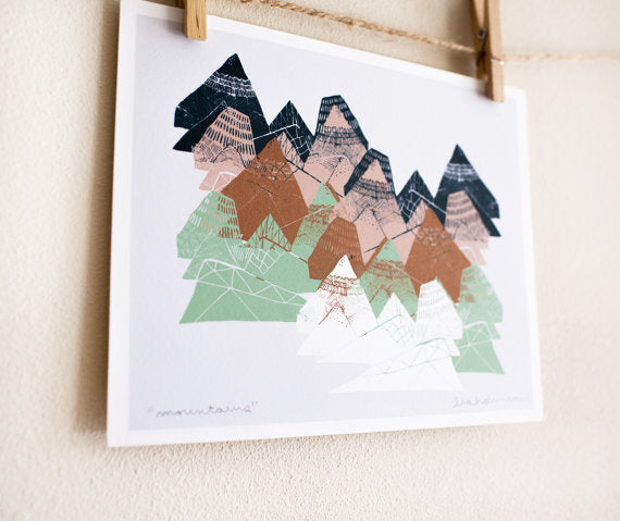 Mountains Print 8x10