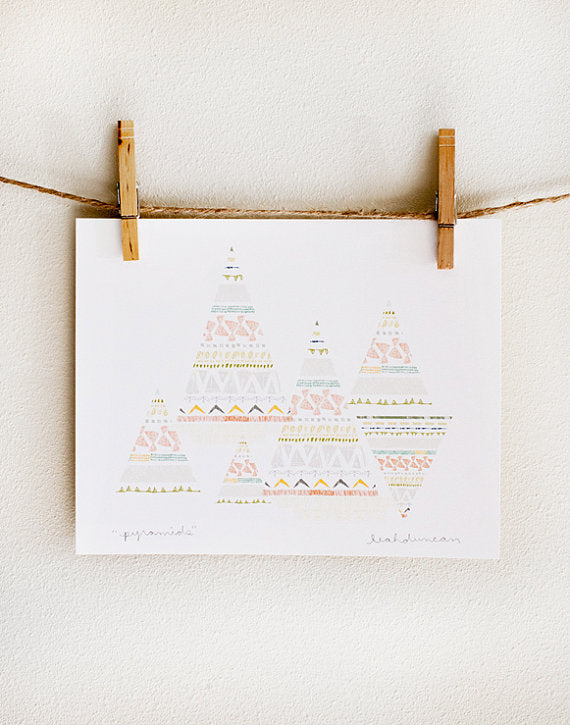 Pyramids Print 8x10