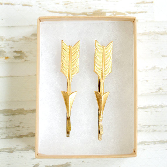 Golden Arrow bobby pins