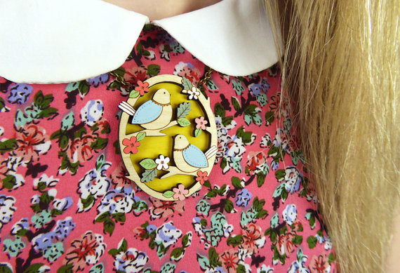 Two Little Birds Necklace