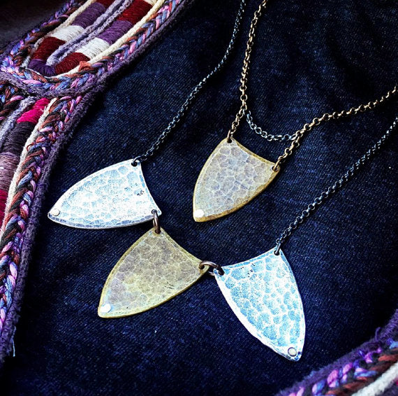 Hammered Spear Necklace